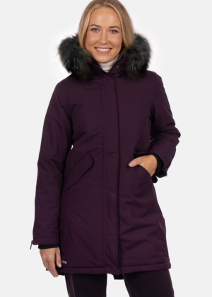 HUPPA naiste talveparka Vivian tumelilla KUNSTKARVAGA(200gr soojustusega)-UUDIS - Image 1
