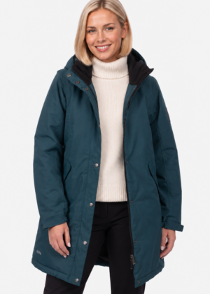 Huppa naiste sügis-talvine parka Janelle 160gr soojustusega petrool-UUDIS - Image 1