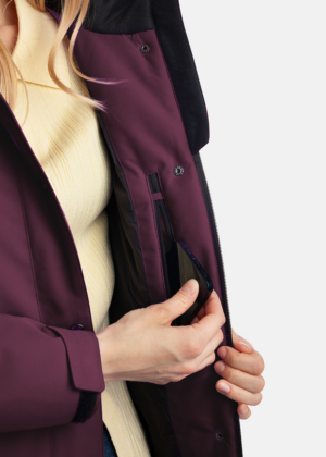 Huppa naiste sügis-talvine parka Janelle 160gr soojustusega tumelilla-UUDIS - Image 6
