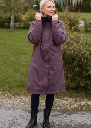LENNE Ilgesnė moteriška pavasario-rudens pereinamojo laikotarpio striukė "Melissa" tamsiai violetinės spalvos (80 gr apšiltinta)-Mada-SANDĖLIAVOS sandėlyje SEVEN (kopeeri) - Image 1