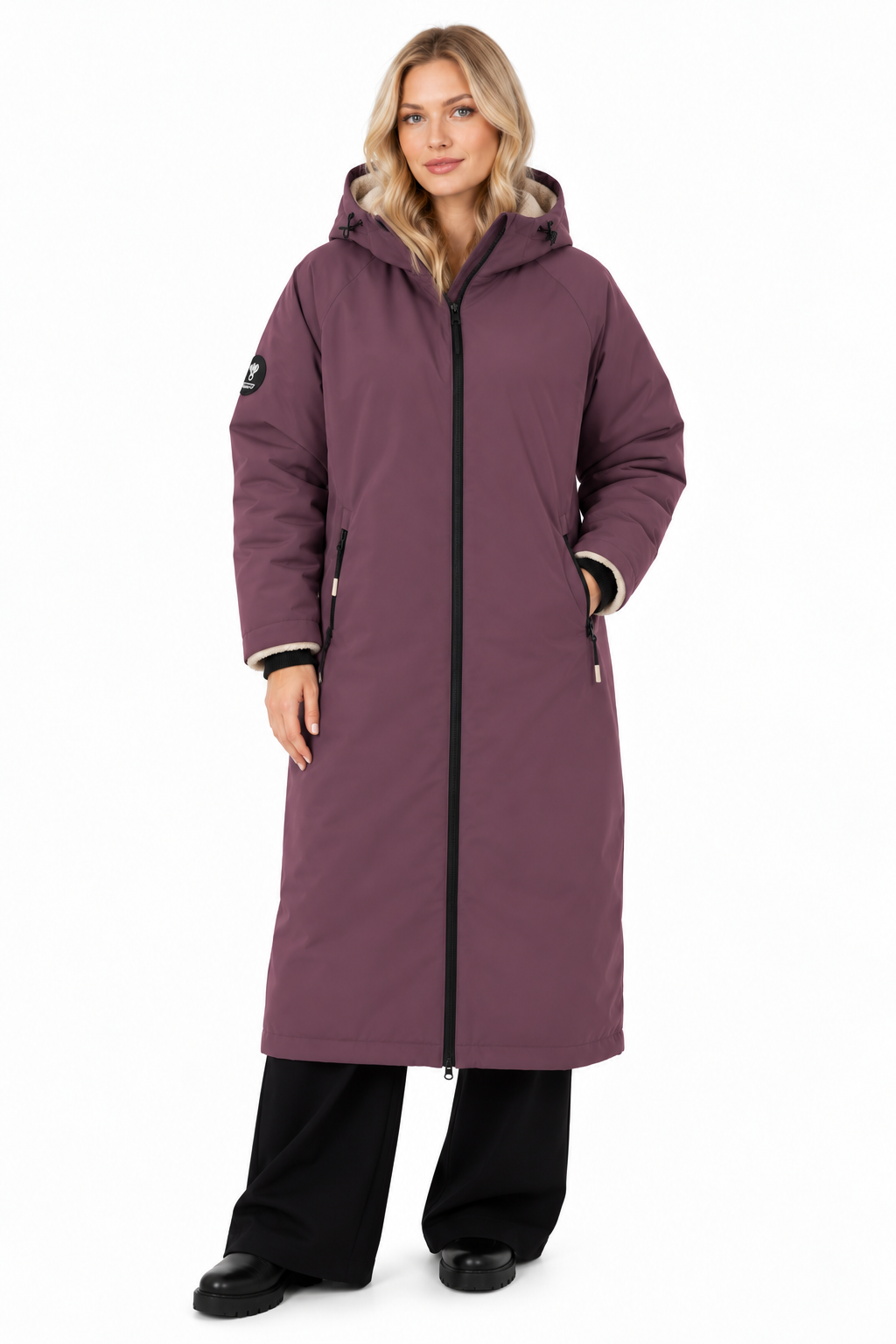 Lenne mahe lilla oversized naiste mantel