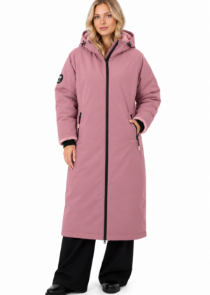 Lenne sügis-talvine oversized naiste mantel mahe roosa suurusele L/XL-UUDIS - Image 1
