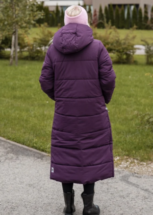 HUPPA väga soe  pikem tumelilla naiste talvemantel Nina (soojustus 300 grammi)-UUDIS - Image 2