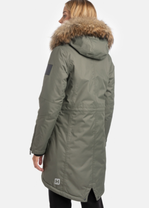 Huppa naiste talveparka Vivian 1 roheline naturaalkarvaga 200 gr soojustusega - Image 14